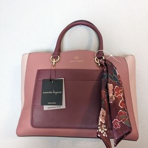 Nanette Lepore Darryl Satchel Mauve Orchid With Scarf
